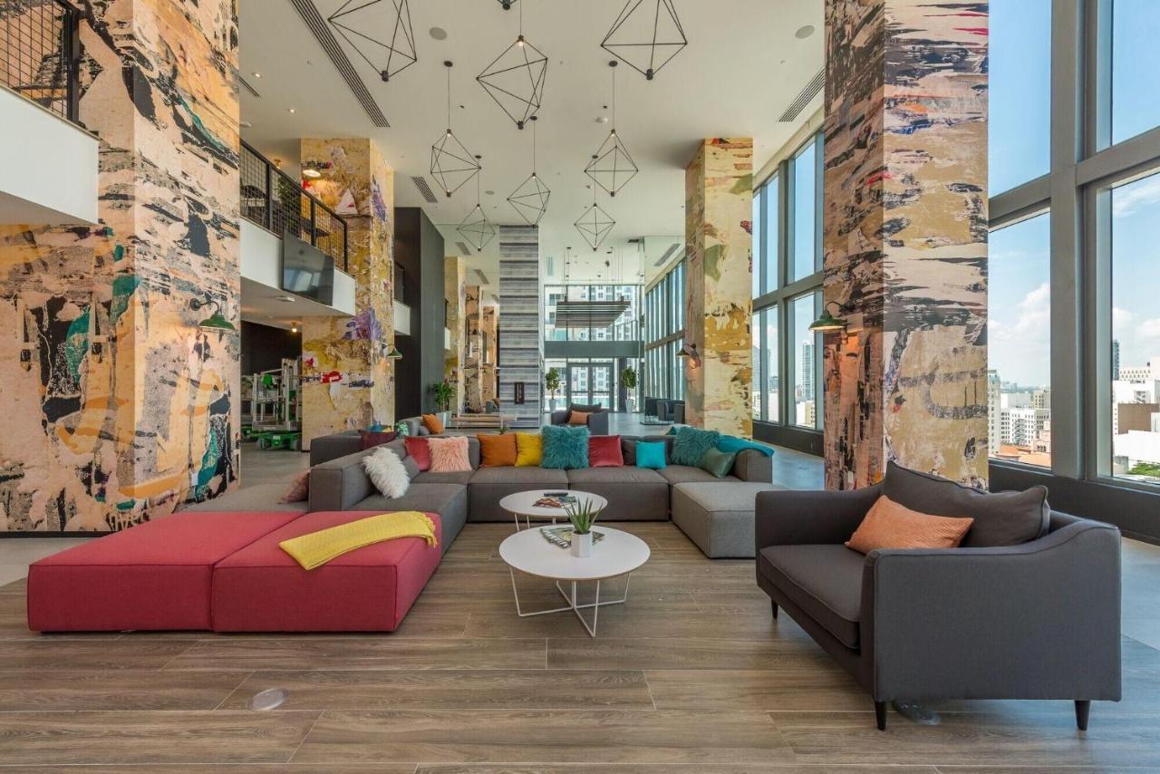 Luxury Brickell Studio Lägenhet Miami Exteriör bild